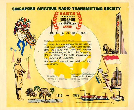 SingaporeFoundingAward1969